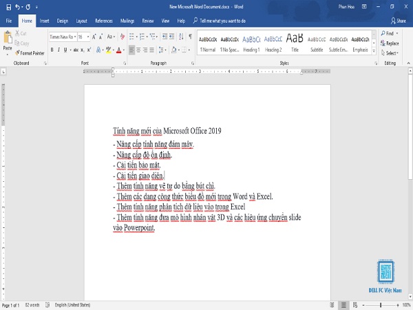 bỏ gạch đỏ trong word