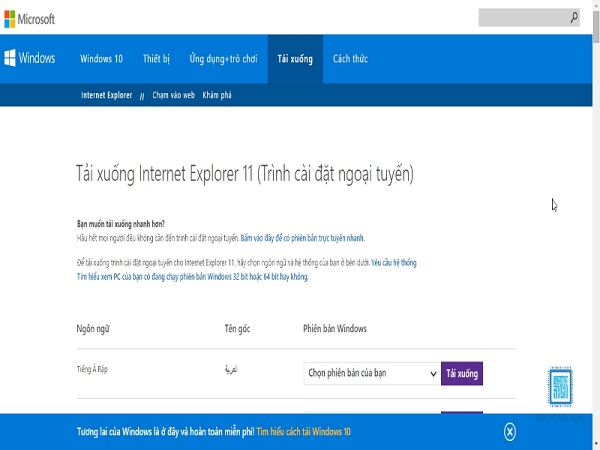 Hướng dẫn cách cài đặt Internet Explorer cho Win 10 chi tiết nhất 2 cai dat internet explorer cho win 10 dellfcvietnam 2