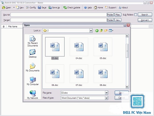 chuyen file word sang excel dellfcvietnam 2