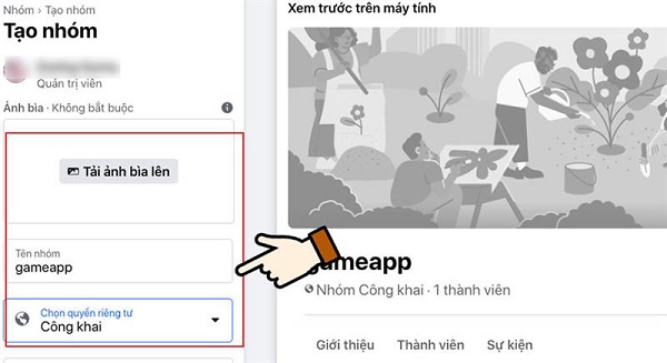 cach tao nhom tren facebook dellfcvietnam 7