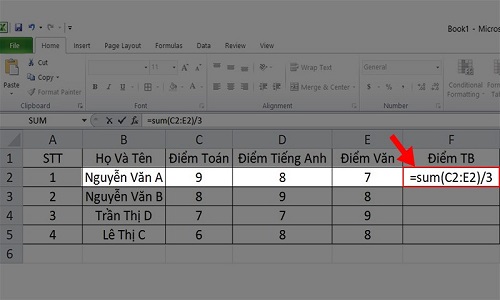 tinh trung binh trong excel dellfcvietnam