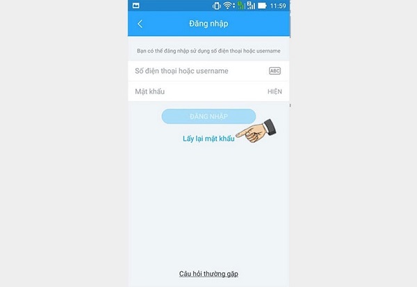 cach lay lai mat khau zalo dellfcvietnam 2
