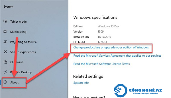 Share Product Key Win 10 Pro 64bit/32bit vĩnh viễn mới nhất 2023 3 cach nhap product key win 10 pro vinh vien congngheaz 3