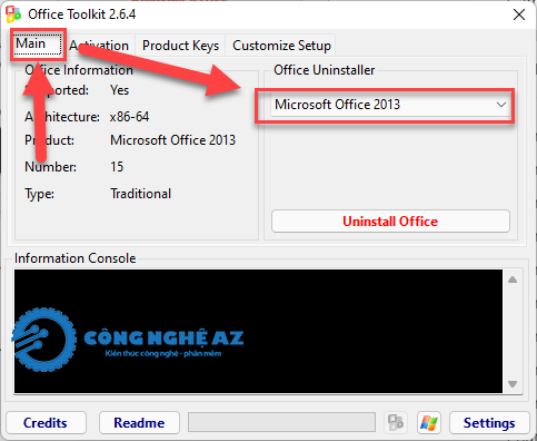 Hướng dẫn cách Active Office 2013 vĩnh viễn thành công 100% 21 cach active office 2013 bang toolkit congngheaz 1