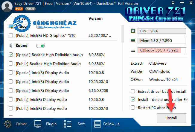 Tải WanDriver 7 mới nhất 2024 - Cách cài driver tự động Win 7, 10, 11 6 cai wandriver 7 full moi nhat congngheaz