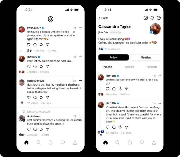 Mạng Xã Hội Threads là gì? Cách tải và cài đặt Threads Instagram 2 mang xa hoi threads instagram congngheaz